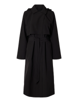 Selected - Slwnew Aline Tech Trenchcoat Noos - Lietpaltis - Juoda