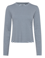 Monki - Viscose Longsleeve - Marškinėliai ilgomis rankovėmis - Mėlyna