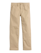 GAP - Kids Modern Uniform Relaxed Straight Khakis - Chino stiliaus kelnės - Smėlio