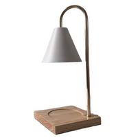 Stalo žvakidė Modernus minimalistinis miegamojo naktinis staliukas Romantiška atmosfera Stalo šviestuvas Stiklinis aromaterapijos vaško lydymo dekoras Šviestuvai US&Conventional Dimming gray