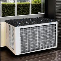 AC Drip Cushion Strong Magnetic Backing Cover Protective Air Conditioner Top Pad Noise Reducer For Window AC Units CHINA gray