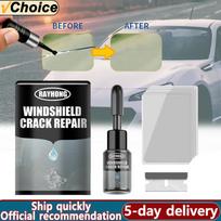 20ml Priekinio stiklo įtrūkimų remonto skystis „pasidaryk pats“ automobilio langų remonto derva Stiklo kietėjimo klijai Automobilio priekinio stiklo įbrėžimų įtrūkimų atkūrimo skystis white