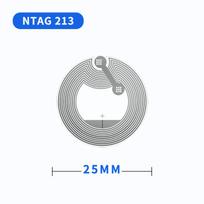 Transparent NFC Anti-Metal Tag Wet Inlay Sticker with NTAG215 Chip for Access Control gray