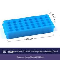 Dvipusis stelažas mėgintuvėliams su 24, 32, 60, 96 duobutėmis ir 0,5 ml/1,5 ml/2 ml PCR bei centrifugavimo mėgintuvėliais Large 56-hole Multifunctional