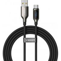 VEGER AC1-XHJ USB-A / USB-C 15 W 1,2 m juodas