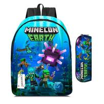 Minecraft Game Backpack for Students, Comfortable Anti-Stress Bookbag, Classic Style, Lightweight School Bag