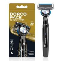 Dorco PACE 3D Motion Power skustuvas, 7 ašmenų pasukama galvutė, švelnus ir glaudus skutimasis, 1 vnt. brown