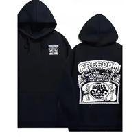 Unisex Fear & Screams Hoodie Skull Print Hoodie MenClothing Harajuku Vintage High Street Hoodies Unisex Casual Sweatshirt Tops XL gray