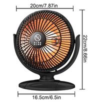 Small Heater Electric Portable Warmer Lightweight Desk Space Heater For Office Home Bedroom Indoor Bathroom Living Room brown