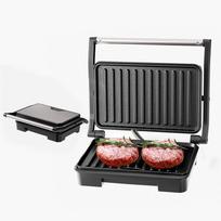 Multifunctional Panini Press & Grill: 180° Flattening for Steaks, Sandwiches & Light Meals EU Plug Main Unit