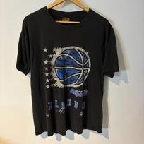 Vintage Nutmeg Mills Orlando Magic Shirt Large Black Made In USA NBA Distressed 3XL gray