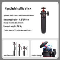 DJI Pocket 3 Mini Tripod: Portable Extension Pole & Handheld Selfie Stick for Sports Camera