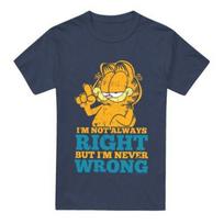 Garfield Unisex Suaugusiųjų Niekada neklystu marškinėliai S juoda