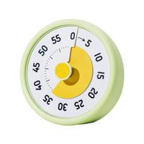 Self-Discipline Visual Timer Silent 60 Minutes Kitchen Timer Reminder Round Visualization Countdown Timer žalia