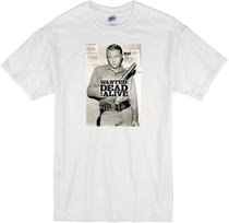 IEŠKOMAS GYVAS AR NEGYVAS STEVE MCQUEEN JOSH RANDALL VAKARŲ KOBOJUS TV BALTI MARŠKINĖLIAI Viršutiniai drabužiai Marškinėliai Unisex L white