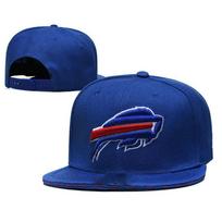 [Buffalo Bills] Bills Cross-border Wholesale Trendy Brand Korean Embroidered Baseball Cap Flat Brim Hat Adjustable blue
