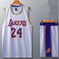 (1 baltas 24#, 150cm) Lakers Kobe Bryant suaugusiųjų ir vaikų marškinėlių rinkinys 110cm