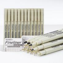 Fine-liner Waterproof Quick-Dry Needle Tip Pen Set for Children's Outlining & Drawing blue