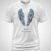 Medvilninis unisex marškinėlis Ghost Stories Coldplay marškinėlis Jonny Buckland Chris Martin unisex marškinėlis M gray