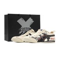 Onitsuka Tiger MEXICO 66 Black Cheetah Mesh, Canvas, Textile, Synthetic Leather Lightweight Low top Casual Shoes Unisex 1183A360-205(Team218-S-BOX) 42.5 black