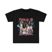 Polo G Rap Fan Style Adult Unisex Softstyle T-Shirt 2XL black