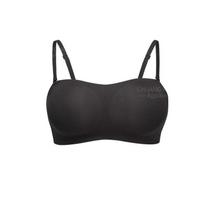 Strapless underwear Women's soft support Non-slip and non-marking No steel ring Anti-light inner tube top Invisible bra XL beige