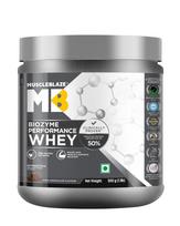 MuscleBlaze Biozyme Performance išrūgų baltymų milteliai, 500 g (1,1 svarų)