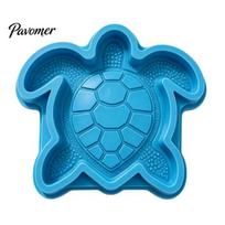Craft Gift for Gardeners Ocean Themed Stepping Stone Silicone Mold DIY Garden Patio Walkway Path Decor, Reusable Easy Demold Form Animals Casting A blue