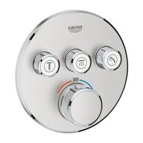 Grohe Grohtherm SmartControl 3 išėjimų potinkinis termostatinis maišytuvas, supersteel spalvos