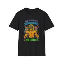 Ultimate Warrior Marškinėliai – Retro WWE Legendos Marškinėliai su Didelės Energijos Dizainu S brown