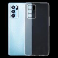 For OPPO Reno6 Pro 5G 0.75mm Ultra-thin Transparent TPU Soft Protective Case For OPPO Reno6 Pro 5G gray