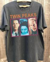 Twin Peaks Movie Charcoal Short Sleeve Cotton Unisex T-shirt Men Women S-5XL Unisex T-Shirt XL black
