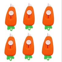 6pcs Cuter Mini Cartoon Carrot Utility Box Cutter Letter Opener Art Kawaii Stationery Knife orange