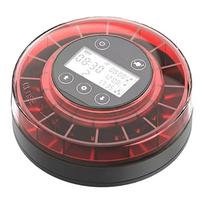 A25F-Automatic Fish Feeder With Timer Function Rechargeable Battery USB Charging Display For Aquarium Food Dispenser Cable pink