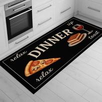 Virtuvės Taisyklės Bėgikas Kilimėlis Kreidlentės Stiliaus Retro Indų Iliustracija Modernus Virtuvės Dekoras Kilimas Namų Dekoras 40X120CM white
