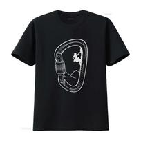 Rock Climbing T Shirt Carabiner Mountain Climber  Vintage Washed Slightly Unisex Graphic Top For Everyday Wear Stretched S juoda