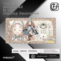 Witch Hat Atelier Mouse Pad Large Desk Mat Keyboard Ergonomic Office Rubber Game PC Nonslip Antifray Home Custom Best 800x400x2mm white