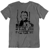 Clint Eastwood The Outlaw Josey Wales Western Retro T Shirt Chacoal XL black