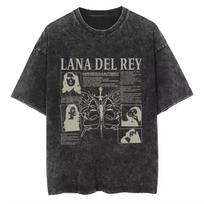 Lana Del Rey Ldr Vintažinio plovimo grafinis spaudinys Marškinėliai Retro stiliaus trumpomis rankovėmis Marškinėliai Vyrams Moterims Per dideli Marškinėliai Streetwear S įvairiaspalvis