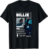 Billie Eilish Music Tour T-Shirt Q03 Family Fan Billie Shirt Gift for Fans Unisex T-Shirt XXXXL gray