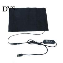 Winter Heating Pad High Thermal Conductivity Convenient Polyester Cotton Waist Belly Warming Mat for Home black
