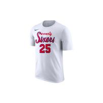 Nike Philadelphia 76ers Dri-Fit NBA Short Sleeve T-Shirt Men Tops White AT2400-102 L white