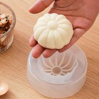 Steamed Stuffed Bun Making Mold Self Made Manual Steamed Bun Mold Kitchen Steamed Stuffed Bun Meat Cabbage Bag Mold  Baking Tool brown