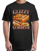 Glizzy Gobbler Funny Wiener Hot Dog Meme Bootleg Graphic Adult S-4XL Unisex T-Shirt M brown