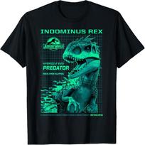Jurassic World Indominus Rex Hybrid Predator T-Shirt S juoda