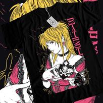 Death Note Misa Amane T- Shirt Manga Anime Black T- Shirt Size S To 5XL Unisex T-Shirt M white