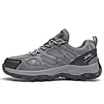 Jeep Urban Outdoor Summer Breathable Mesh Shoes Comfortable Versatile Casual Sports Low-Top Hiking Shoes Men sneakers Gray LPJ111091228 40 gray