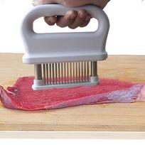 48 Needle Meat Tenderizer Steak Needle Tenderizing Tool Kitchen Tool for BBQ Beef Pork Chicken  a smooth handle
