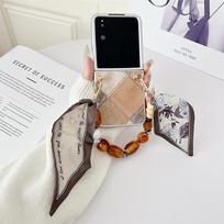 Retro Pattern Phone Case For XiaoMi Mix Flip Scarves Bracelet Protective PC Hard Shell Back Cover For XiaoMi Mix Flip gray