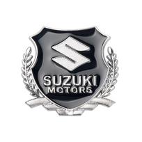 3D Metaliniai Automobilio Ženkliukai Dekoratyviniai Lipdukai Kėbulo Bagažinės Emblema Lipdukas Aksesuarai Suzuki Ignis Grand Vitara Swift Jimny SX4 Samurai 1pc For SUZUKI gray